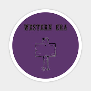 Western Era - Wooden Cross Magnet